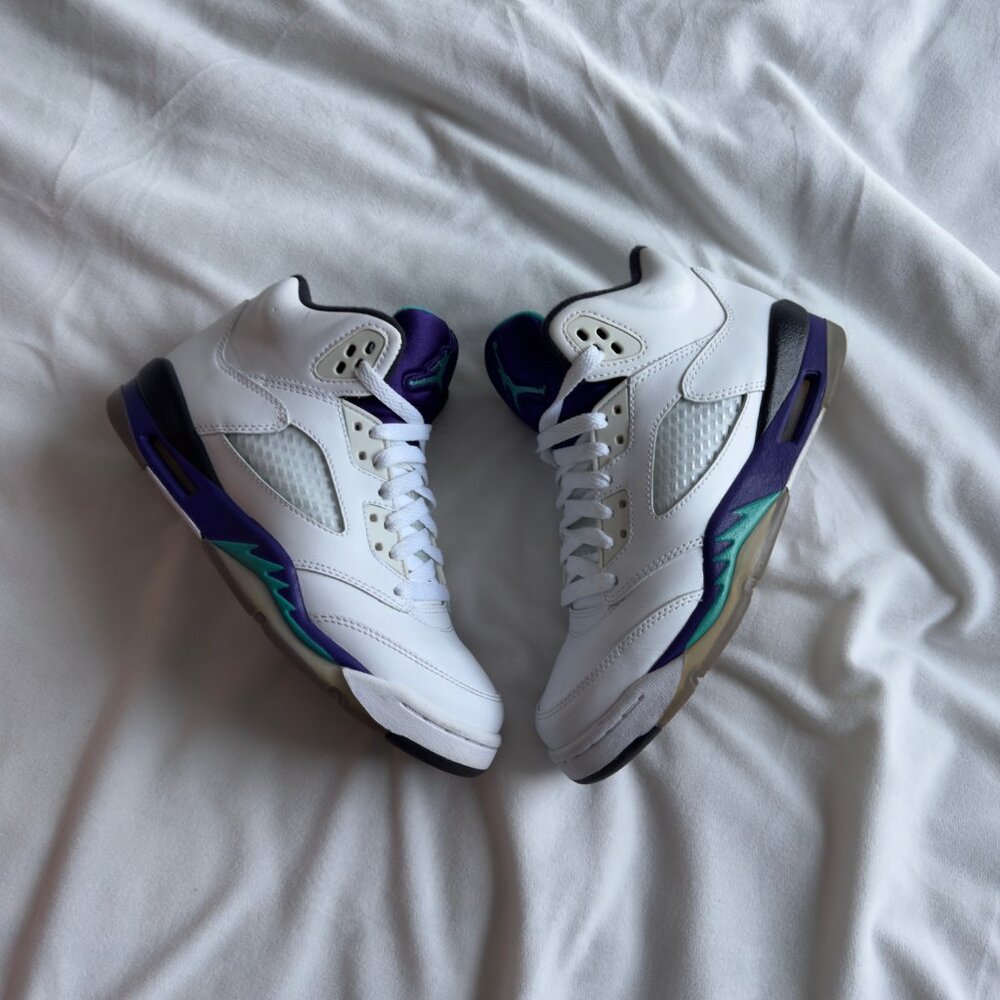 Nike Jordan 5 Retro Grape (2013) GS Size 4.5Y